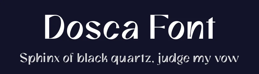 Dosca Font by Ardyanatypes — Sans Serif Font — thumbnail 2