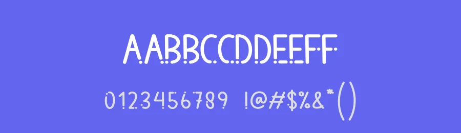 Dot Line Display Font by andikastudio — Display Font — thumbnail 3