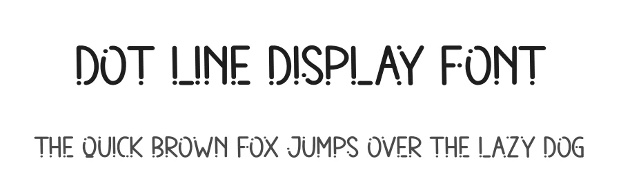 Dot Line Display Font by andikastudio — Display Font