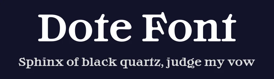 Dote Font by FANTASIA Type — Display Font — thumbnail 2