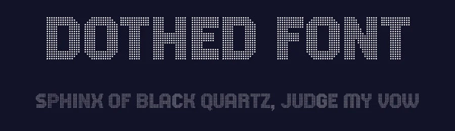 Dothed Font by Drizy — Display Font — thumbnail 2