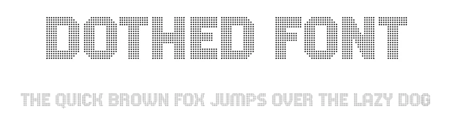 Dothed Font by Drizy — Display Font