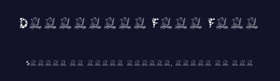 Dotmallow Free Font by Letterlays — Display Font — thumbnail 2