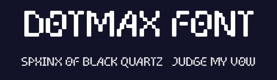 Dotmax Font by Drizy — Display Font — thumbnail 2