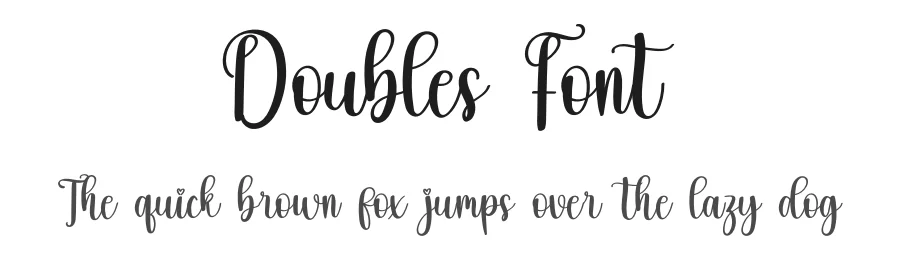 Doubles Font by inermediaSTUDIO — Script Handwritten Font