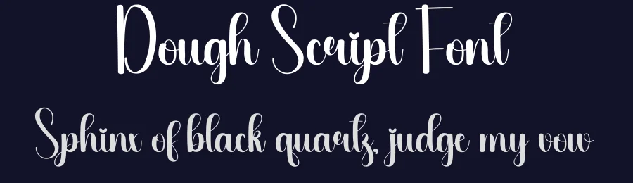 Dough Script Font by creativeletter — Script Handwritten Font — thumbnail 2