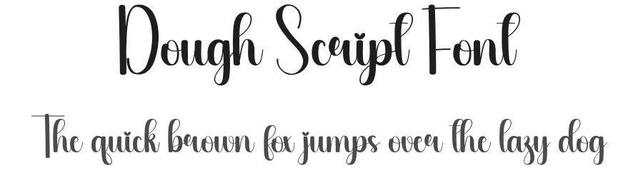 Dough Script Font by creativeletter — Script Handwritten Font