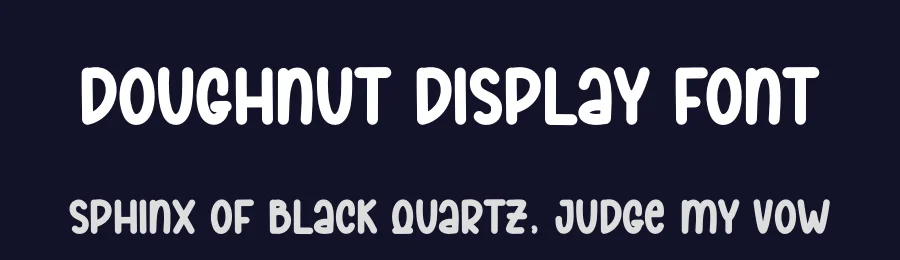 Doughnut Display Font by freshtypeink — Script Handwritten Font — thumbnail 2