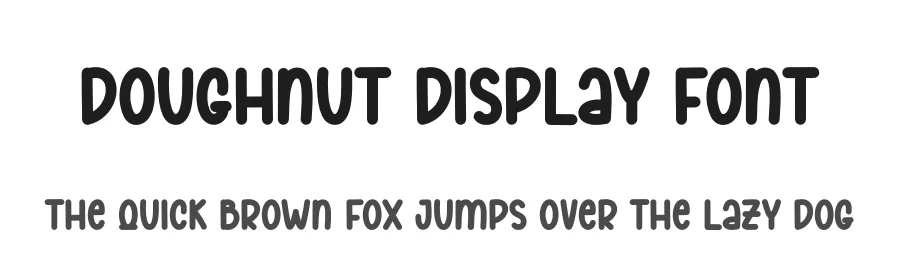 Doughnut Display Font by freshtypeink — Script Handwritten Font
