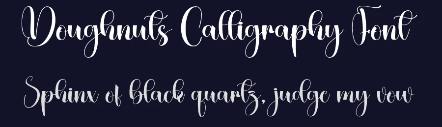 Doughnuts Calligraphy Font by creativeletter — Script Handwritten Font — thumbnail 2