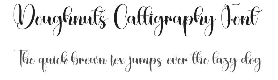 Doughnuts Calligraphy Font by creativeletter — Script Handwritten Font
