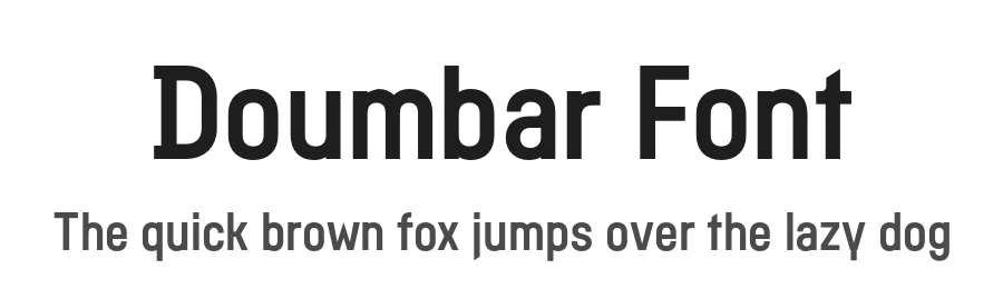Doumbar Font by atipo — Sans Serif Font
