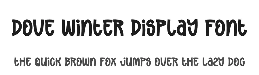 Dove Winter Display Font by andikastudio — Display Font