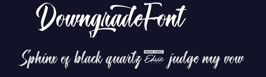 Downgrade Font by edricstudio — Script Handwritten Font — thumbnail 2