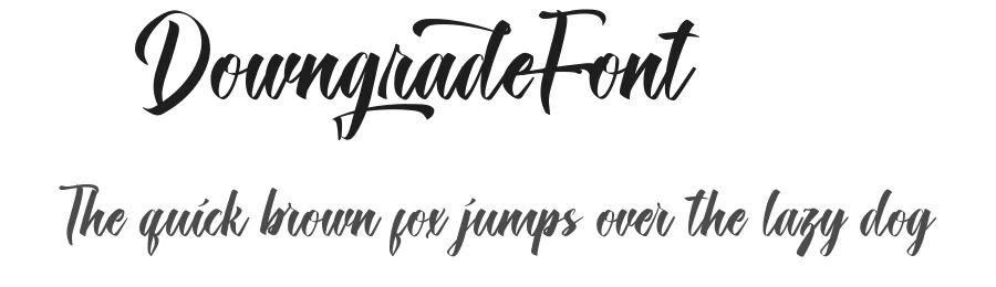 Downgrade Font by edricstudio — Script Handwritten Font