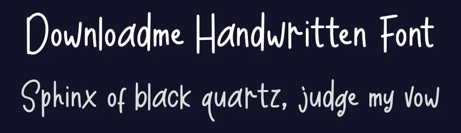 Downloadme Handwritten Font by vaiminit — Display Font — thumbnail 2