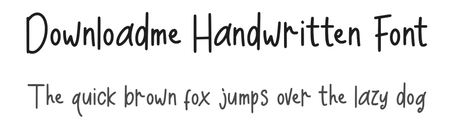 Downloadme Handwritten Font by vaiminit — Display Font