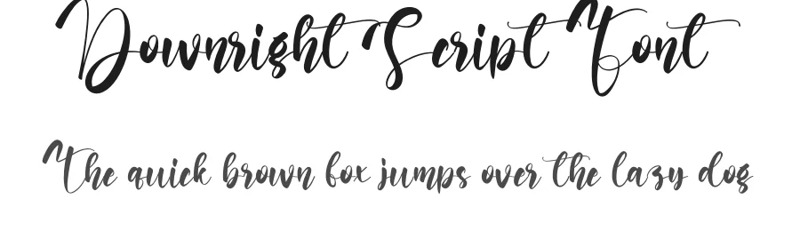 Downright Script Font by creativeletter — Script Handwritten Font