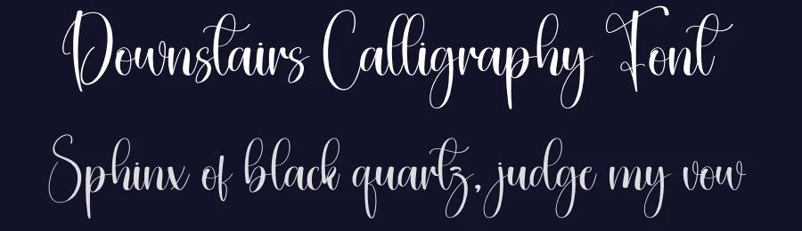 Downstairs Calligraphy Font by creativeletter — Script Handwritten Font — thumbnail 2