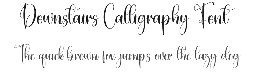 Downstairs Calligraphy Font by creativeletter — Script Handwritten Font
