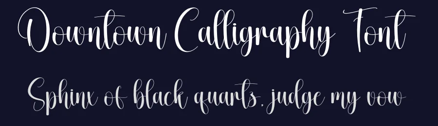 Downtown Calligraphy Font by creativeletter — Script Handwritten Font — thumbnail 2