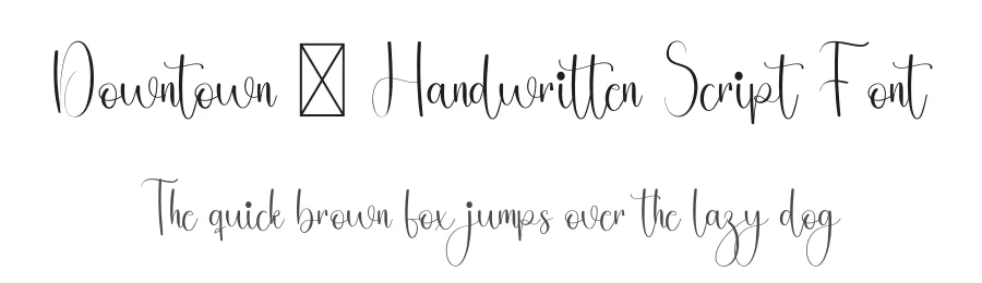 Downtown – Handwritten Script Font by freshtypeink — Script Handwritten Font
