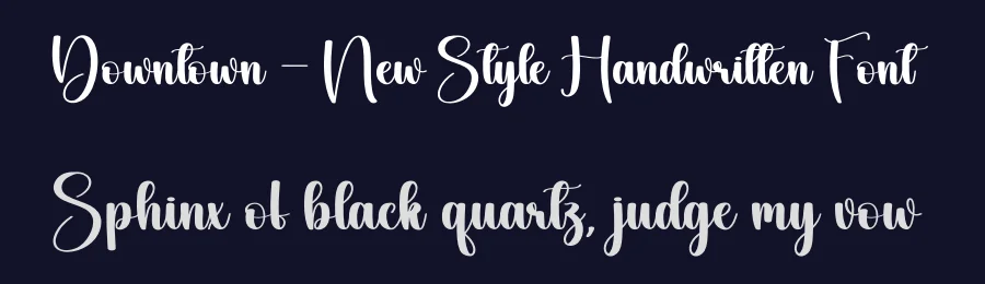 Downtown – New Style Handwritten Font by creativeletter — Script Handwritten Font — thumbnail 2