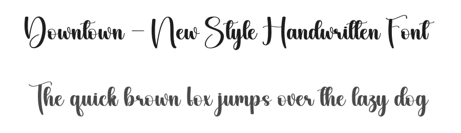 Downtown – New Style Handwritten Font by creativeletter — Script Handwritten Font