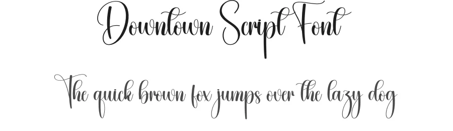 Downtown Script Font by creativeletter — Script Handwritten Font