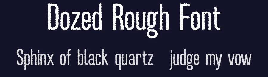 Dozed Rough Font by craftsupplyco — Sans Serif Font — thumbnail 2
