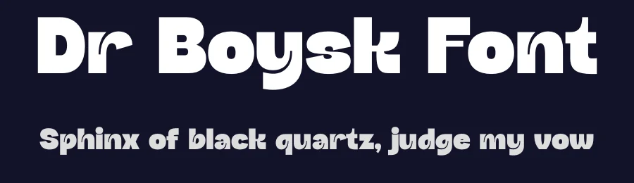 Dr Boysk Font by timelesstype.co — Display Font — thumbnail 2