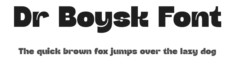 Dr Boysk Font by timelesstype.co — Display Font