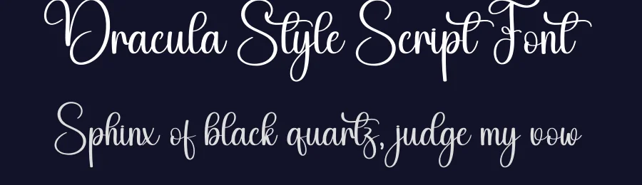 Dracula Style Script Font by creativeletter — Script Handwritten Font — thumbnail 2