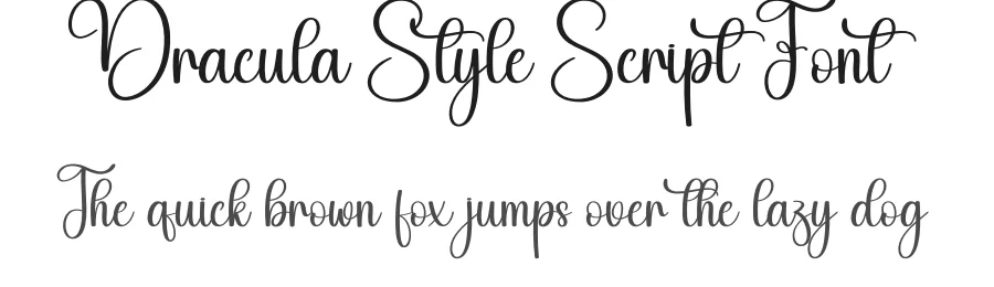 Dracula Style Script Font by creativeletter — Script Handwritten Font