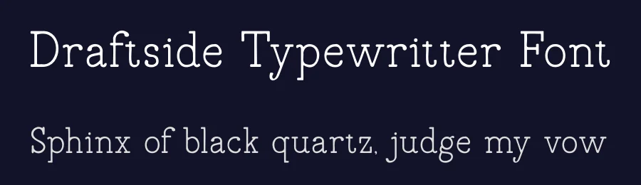 Draftside Typewritter Font by rvandtype — Slab Serif Font — thumbnail 2