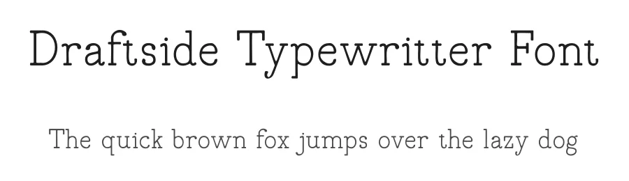 Draftside Typewritter Font by rvandtype — Slab Serif Font