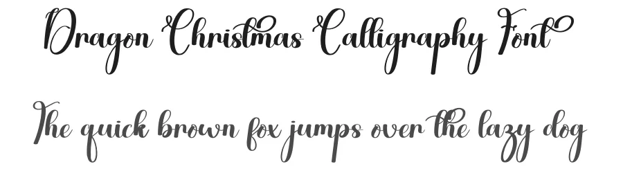 Dragon Christmas Calligraphy Font by andikastudio — Script Handwritten Font