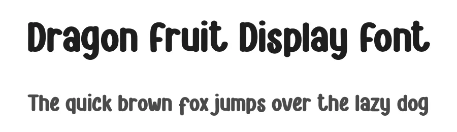 Dragon Fruit Display Font by andikastudio — Display Font
