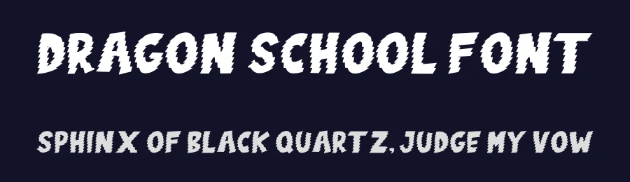Dragon School Font by anamalmusyaffaCreative — Decorative Font — thumbnail 2