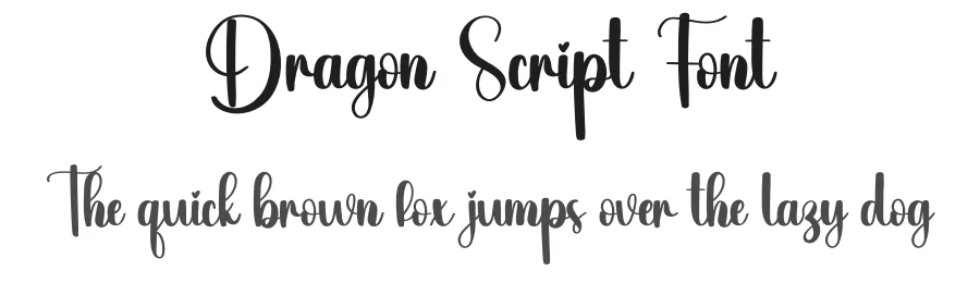 Dragon Script Font by creativeletter — Script Handwritten Font