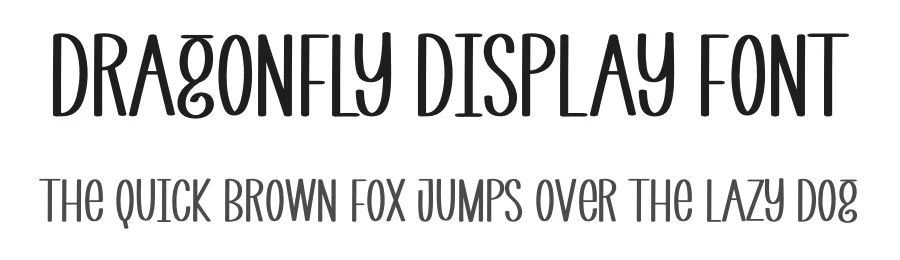Dragonfly Display Font by creativeletter — Display Font