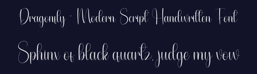 Dragonfly – Modern Script Handwritten Font by andikastudio — Script Handwritten Font — thumbnail 2