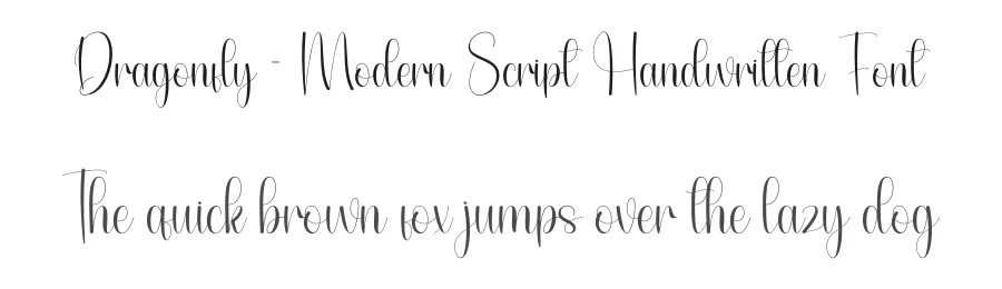 Dragonfly – Modern Script Handwritten Font by andikastudio — Script Handwritten Font