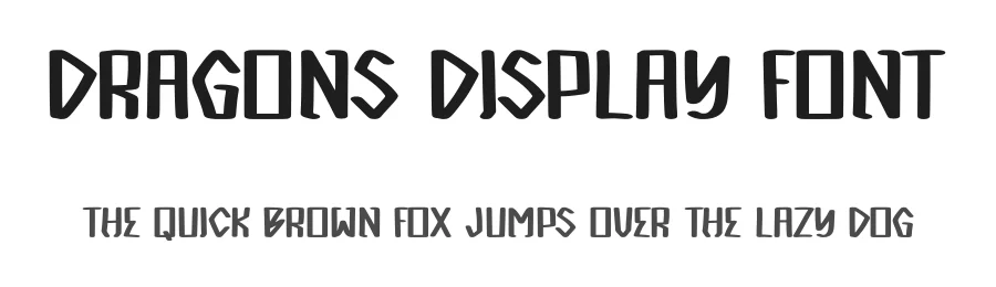 Dragons Display Font by Craftedtype — Display Font