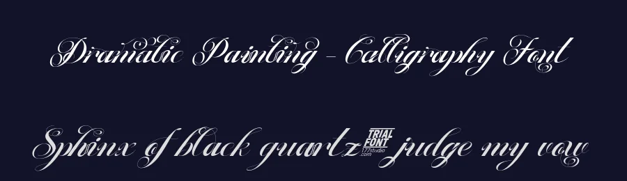 Dramatic Painting – Calligraphy Font by 177Studio — Script Handwritten Font — thumbnail 2