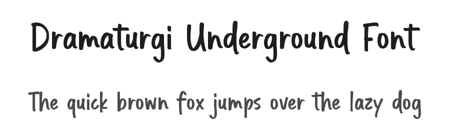 Dramaturgi Underground Font by Allouse.Studio — Display Font