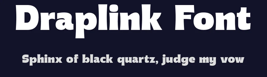 Draplink Font by Graptail — Display Font — thumbnail 2