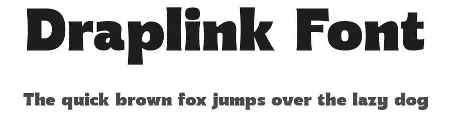 Draplink Font by Graptail — Display Font