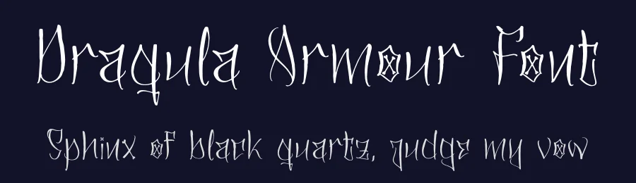 Draqula Armour Font by letterfabric — Display Font — thumbnail 2