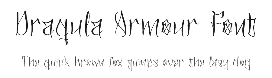 Draqula Armour Font by letterfabric β Display Font